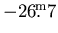 $-26\hbox{$.\!\!^{\rm m}$}7$