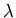 \( \lambda \)
