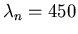 \( \lambda _{n}=450 \)