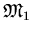 $\mathfrak{M}_1$