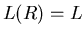$L(R)=L$