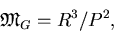 \begin{displaymath}
\mathfrak{M}_G=R^3/P^2,
\end{displaymath}