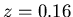 \( z=0.16 \)