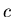 \( c \)