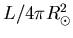 $L/4\pi R_{\odot}^{2}$