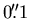 $0\hbox{$.\!\!^{\prime\prime}$}1$